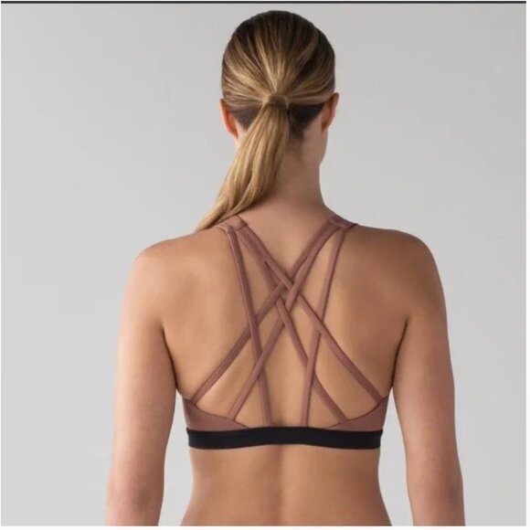 Lululemon Free to be Serena Bra - Nude and Black - Picture 4 of 5